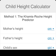 5' 2 104 to 135 lbs. Child Height Predictor How Tall Will I Be