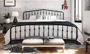 bed frame material wood metal