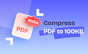 compress pdf to 100kb or less with 4