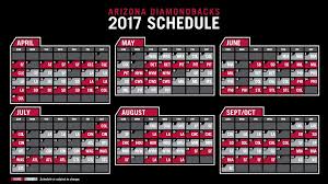 Arizona Dbacks Schedule