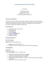 Sample Resume For Accounting Student Free Resumes Tips