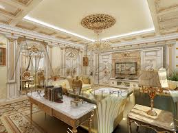 luxurious style of clical villa design