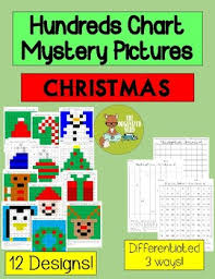 Christmas Hundreds Chart Mystery Pictures
