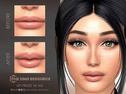 the sims resource lip preset 26 hq