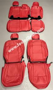 Red Leather Seat Replacement Covers