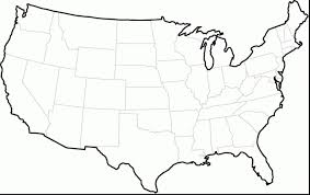 Printable United States Map Blank New Blank Map Us Blank Us Outline