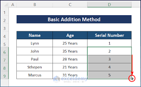 auto generate number sequence in excel