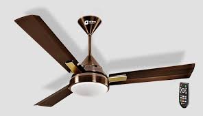 ceiling fan brushed copper