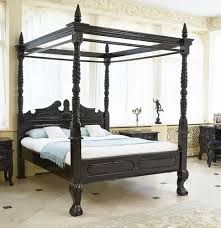 Queen Size Wooden Poster Bed