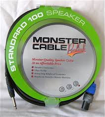 monster standard 100 50 speak on to straight 1 4 plugs
