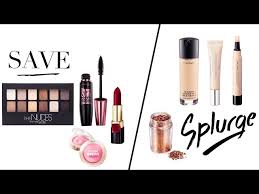 how to save or splurge on makeup you