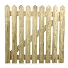 Picket Gate 3ft X 3ft Pointed Top