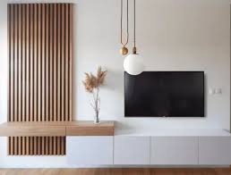 Wood Wall Panelling In Japandi Style