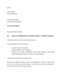 Notice To Tenants Template Of By Landlord Giving Letter Uk