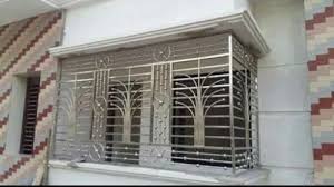 simple stainless steel window grill