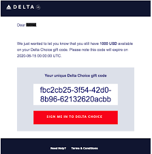 balance on my delta choice gift code