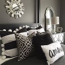 silver bedroom black and grey bedroom