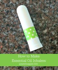 how to make essential oil inhalers