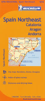 Barcelona spain tourist information and city guide. Michelin Spain Northeast Catalonia Aragon Andorra Map 574 Maps Regional Michelin Michelin 9782067175150 Amazon Com Books