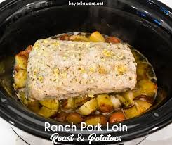 crock pot pork loin roast and potatoes