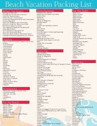 Free Printable Beach Vacation Packing List Another1st Org