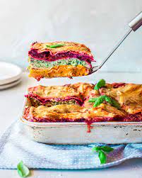 vegan rainbow lasagne rainbow