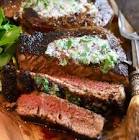 blackened sirloin with tex mex butter
