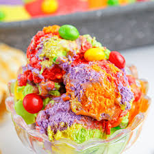 no churn skittles ice cream good