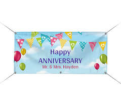 Personalized Wedding Banners Wedding Anniversary Banners