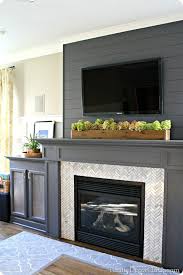 styling a fireplace mantle with a tv