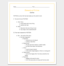 Fiction Story Outline Template Outline Templates Create A