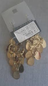 cer drop dangle earrings gold color