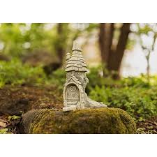 Stone Effect Fairy House Resin Statues