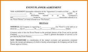Event Contract Sample Wedding Planning 405024585677 Event Planner