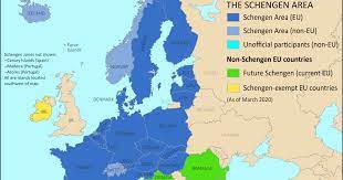 Travel with a short stay visa. Map Of The Schengen Area Europe S Border Free Travel Zone Political Geography Now