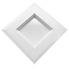 Clearance 4 Led Square Recessed Ceiling Lighting White Baffle Trim Natural Light 4000k Dimmable