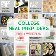 easy healthy college meal prep ideas