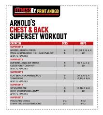 Superset Like Schwarzenegger Back Superset Workout Arnold
