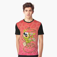 Marsupilami spring with ear in hand / Red design