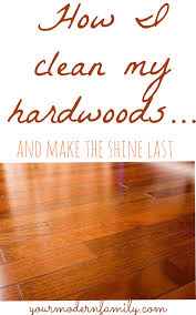 to clean dark hardwood floors