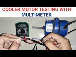 cooler motor testing with multimeter