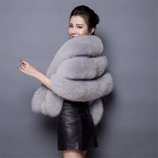 Koop Winter Scarves Women Vest Fur Coat