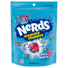 nerds gummy cers candy very berry