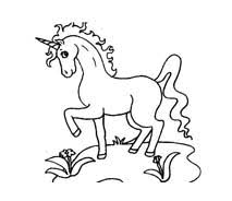 Disegno di un unicorno per bambini da stampare gratis e colorare. Unicorni Da Colorare Disegnidacolorare It