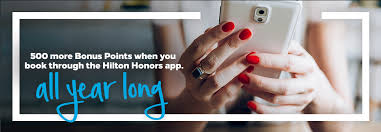 booking through hilton honors app