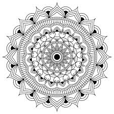 Mandala Design Line Art Traditional
