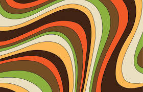 abstract retro swirl background vector