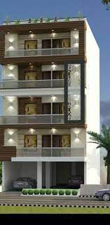 4 Storey Building Elevation Designs gambar png