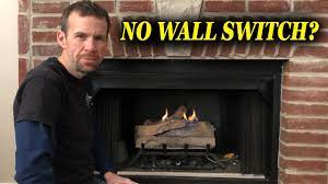 How to Turn on Gas Fireplace without Wall Switch - YouTube
