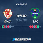 Gwangju FC Vs Suwon FC